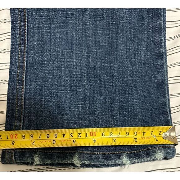 Y2K Frankie B Jeans Size 4, Inseam: 29 inches. Bootcut, Studded - Picture 9 of 11